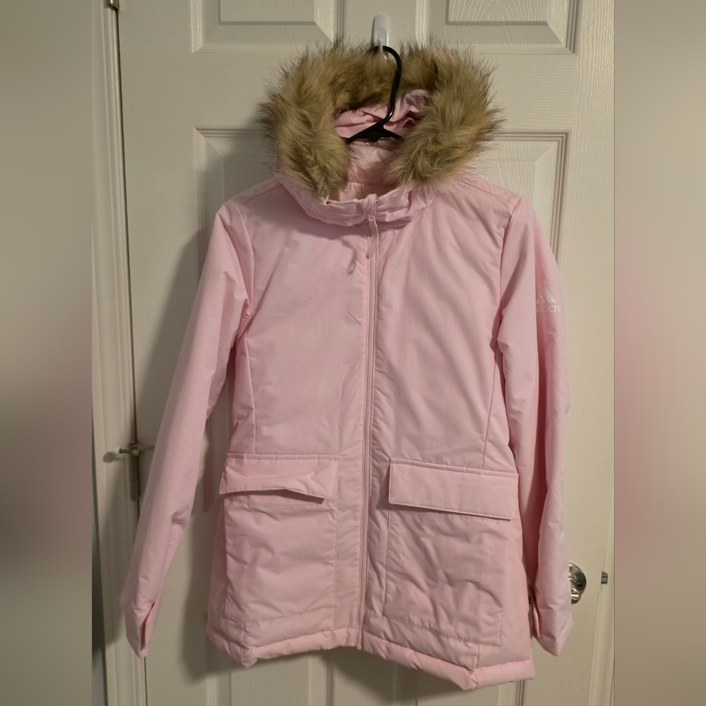 Adidas Women's Pink Parka Jacket